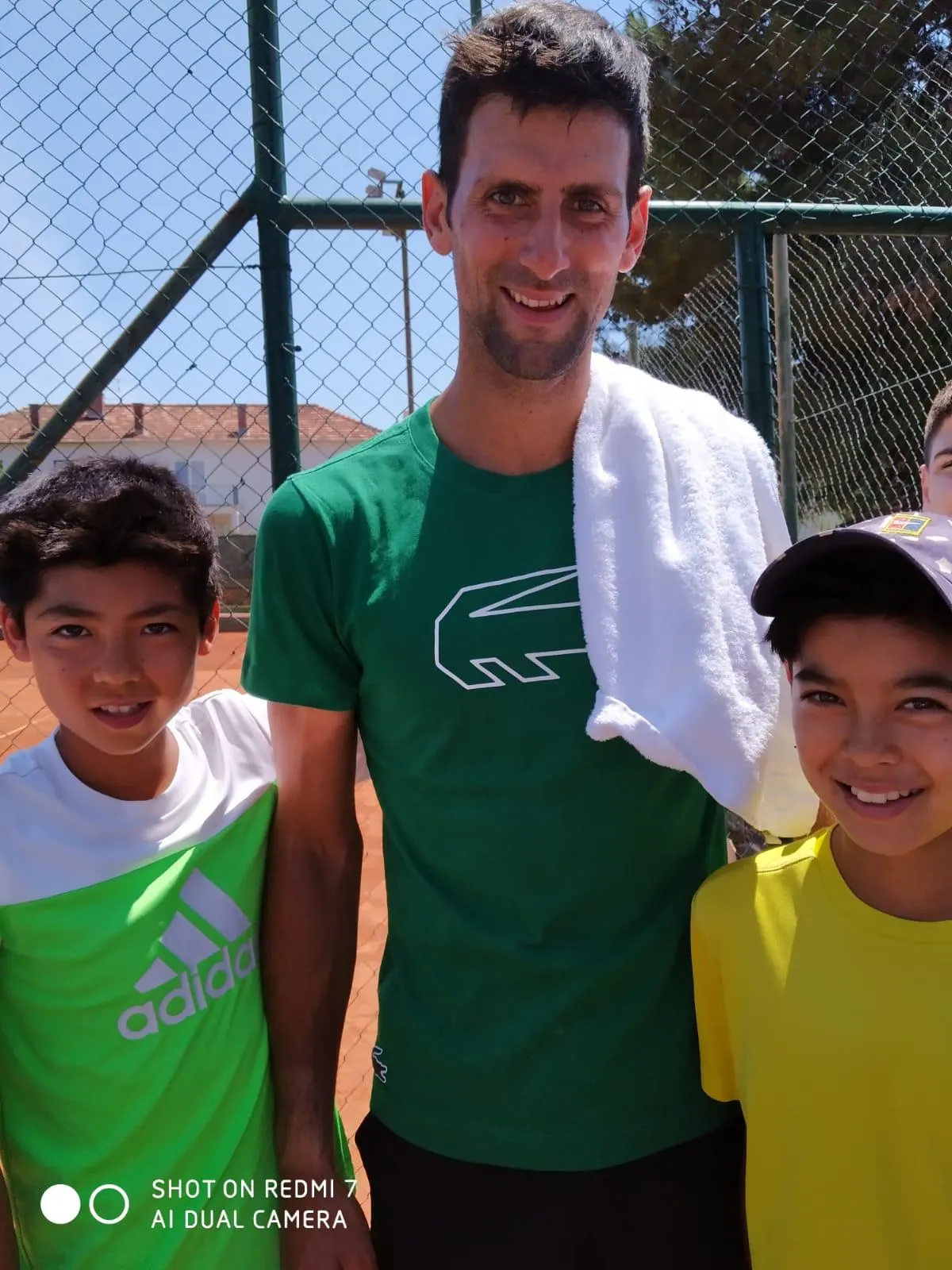 Schöne Erinnerung mit Novak Djokovic