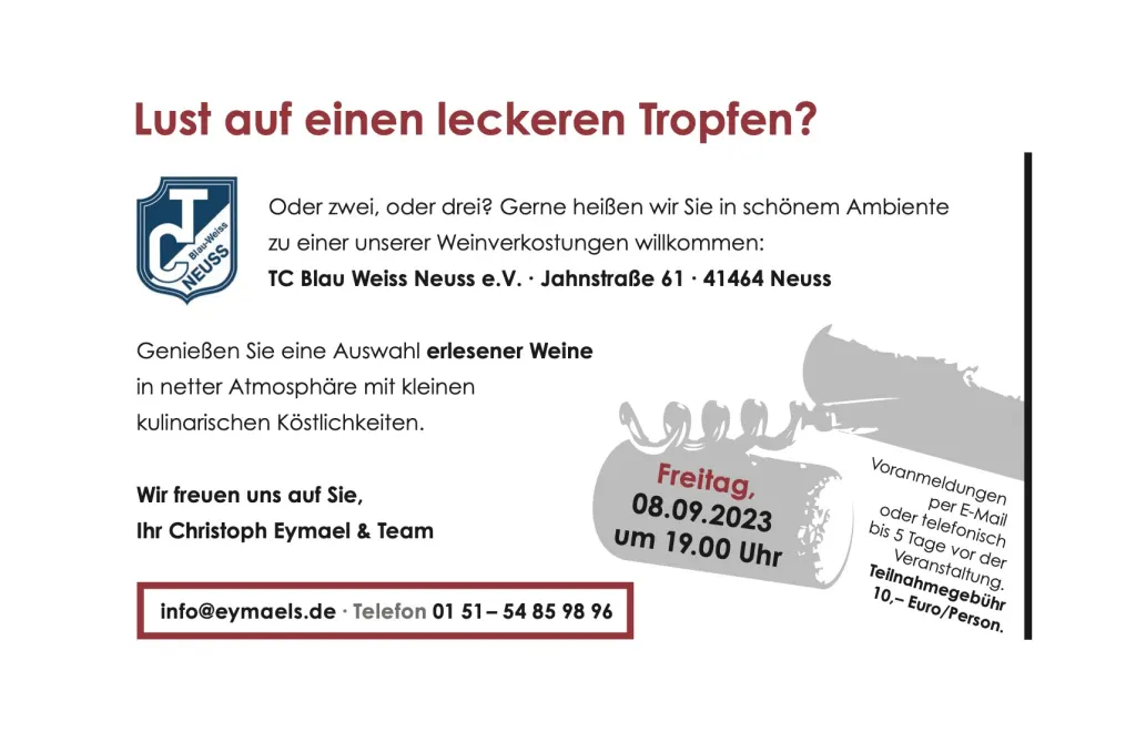 Anmeldung Weinprobe