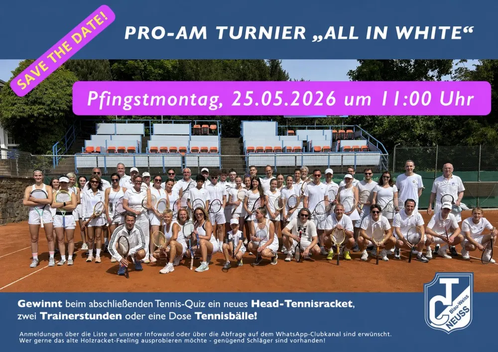ProAm Turnier „ALL IN WHITE“ 25.5.26