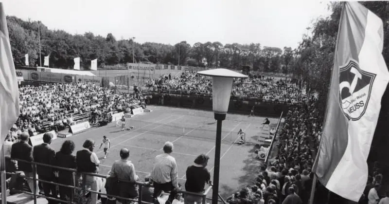 Volle Ränge am Center Court in den 1980er Jahren